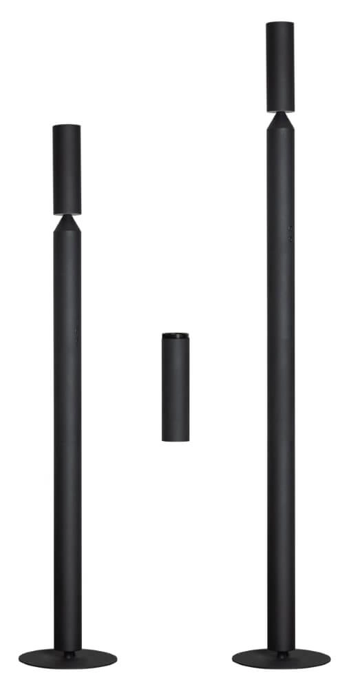 Black floor lamp Pencil Ø 8cm