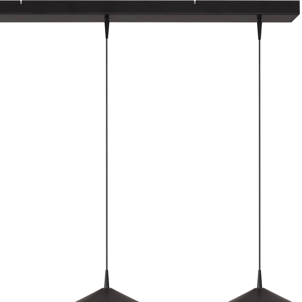3-light pendant lamp Ceppo black Ø 18cm Masterlight 8718121350875