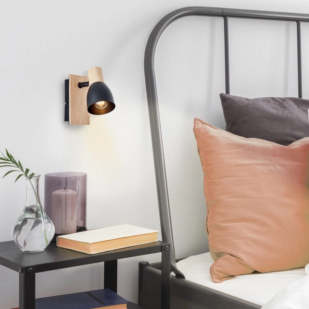 Wall lamp Daintree black Brilliant 4004353408663