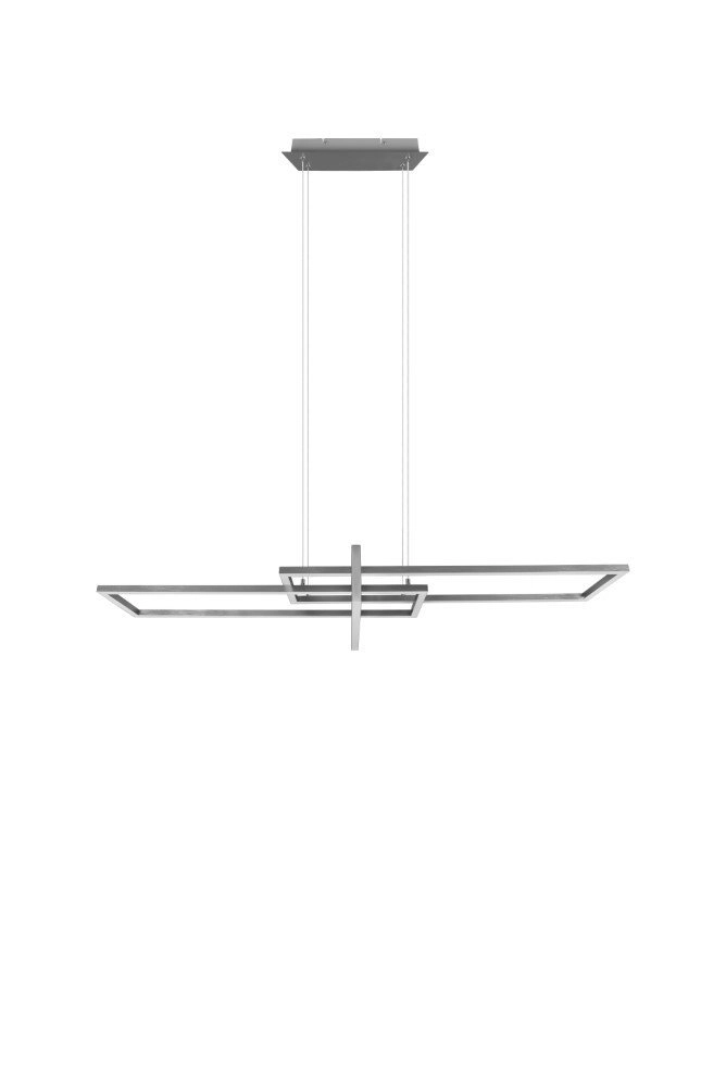 LED pendant light Salinas 110cm metallic gray Trio 4017807487909