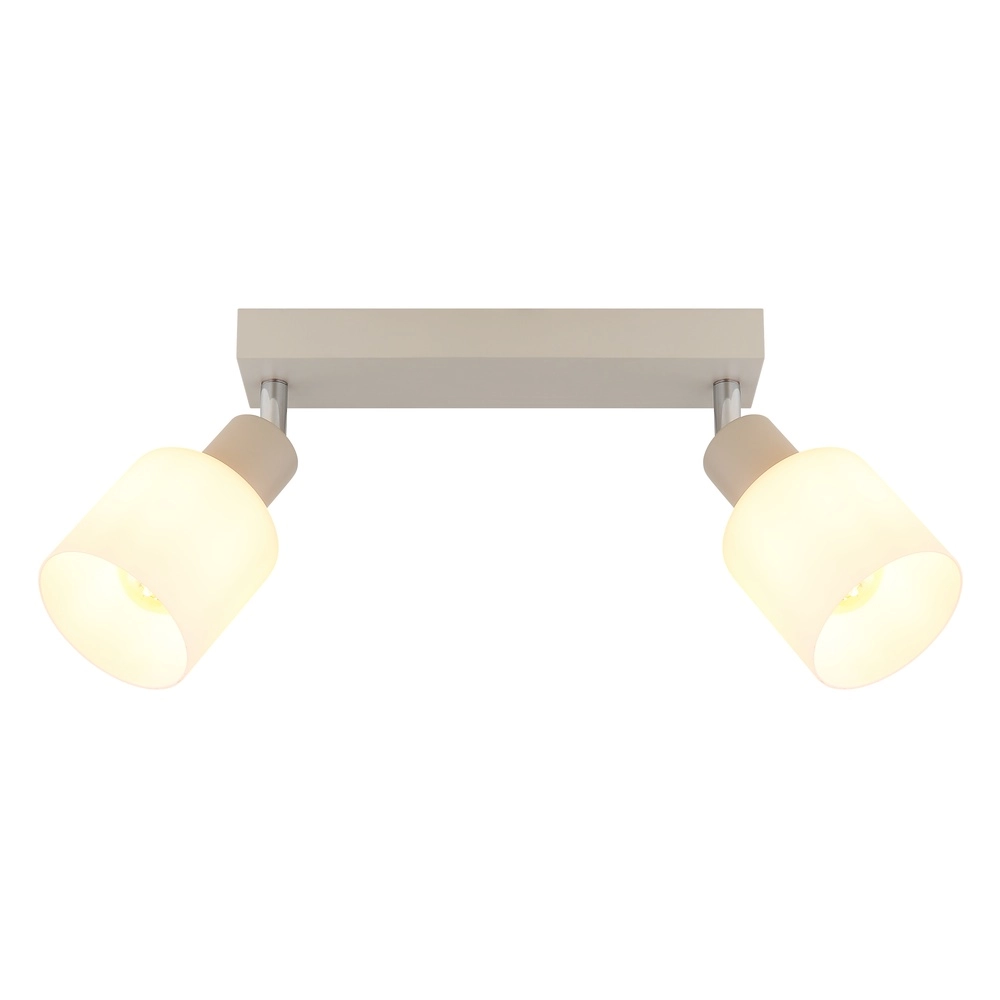 2-light ceiling spotlight Trent sand brown Globo 9007371575961