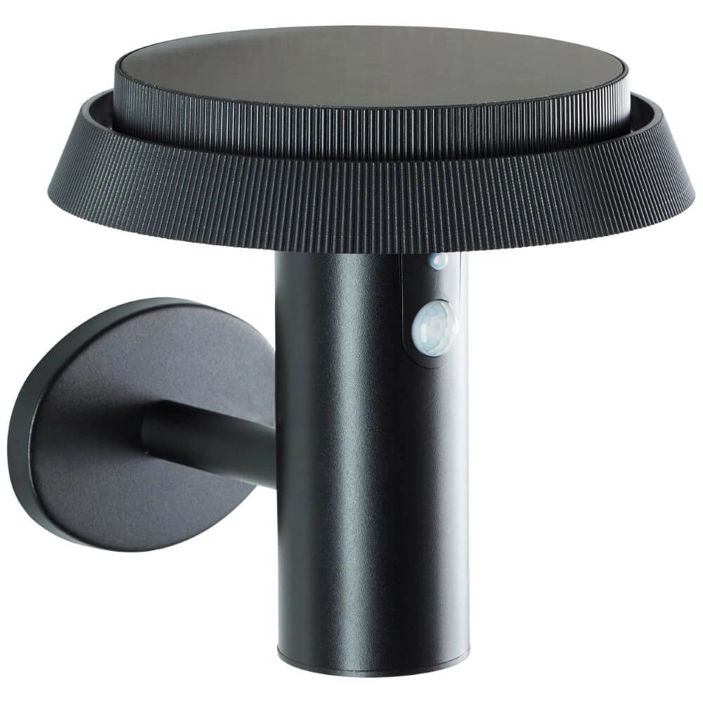 Black wall lamp Alvero with sensor Brilliant 4004353437823