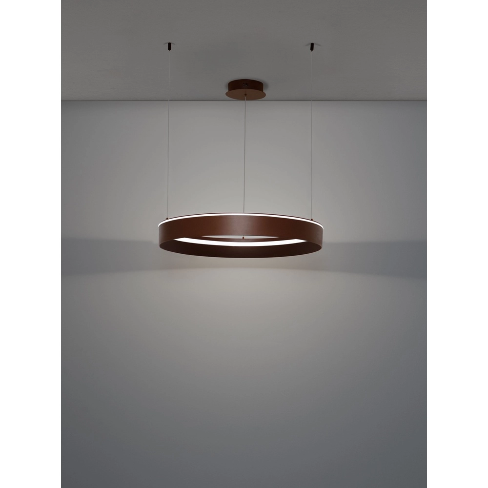 Modern pendant lamp Olivia brown Ø 78cm Lyora 5212017494252