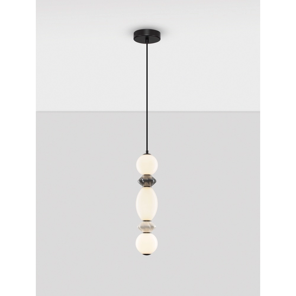 Pendant lamp Pallina grey - white Lyora 5212017484000