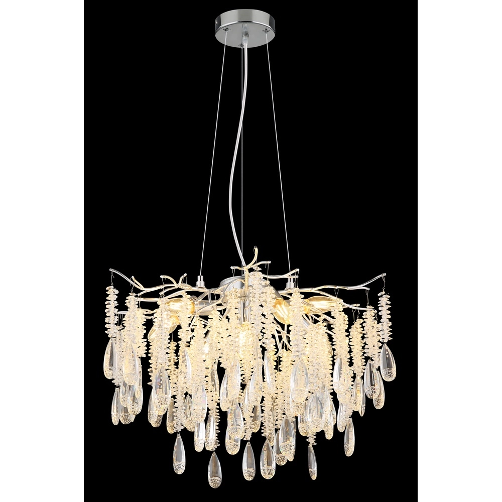 Pendant lamp Kinga silver grey Ø 60cm Globo 9007371572984