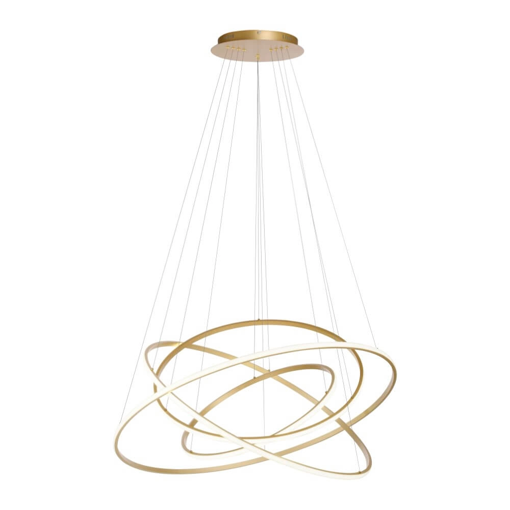 Modern pendant lamp Tessara brass Paul Neuhaus 4012248372661