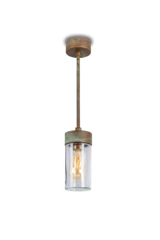 Brass pendant lamp Silindar