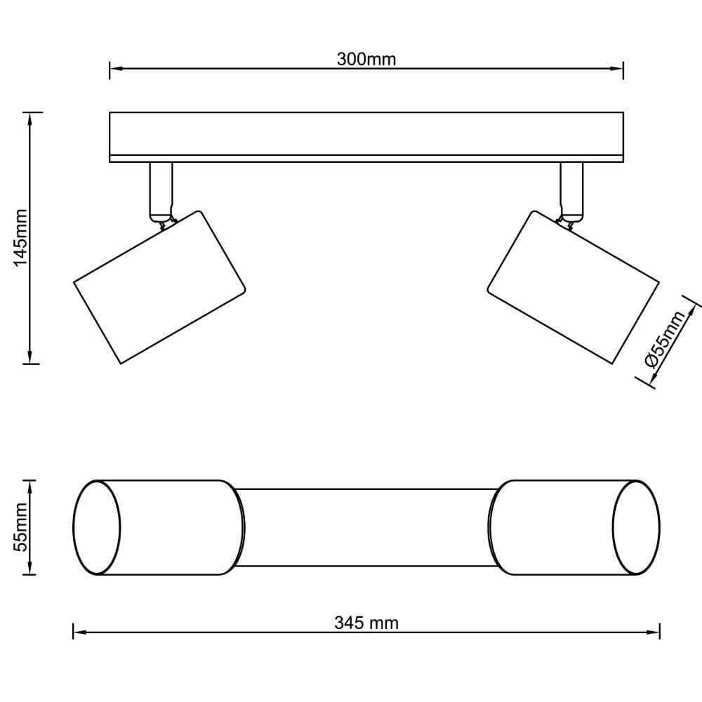 Ceiling light Niels black with wood Brilliant 4004353410208