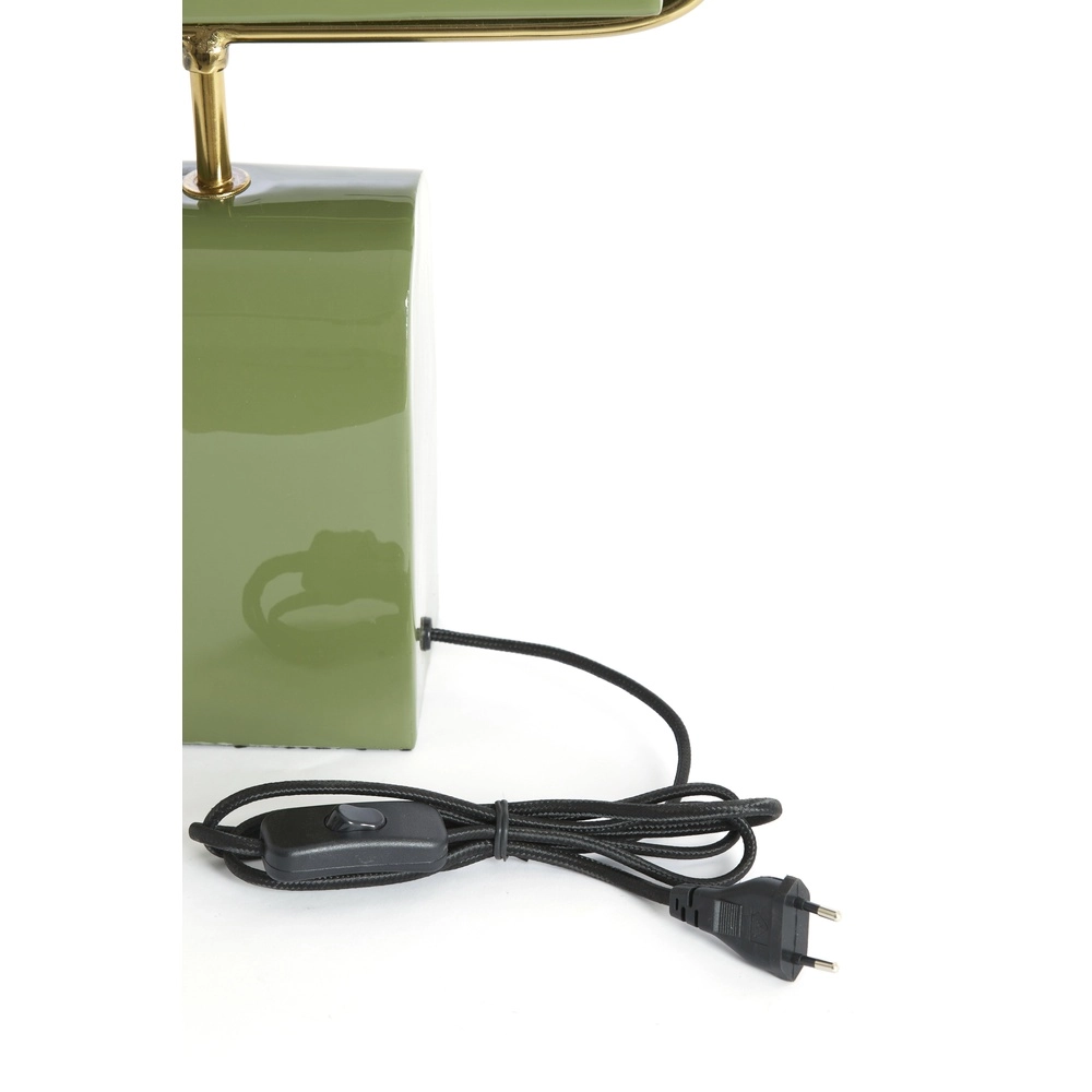 Light green desk lamp Cardona with gold - 1x E27 Light & Living 8717807816261