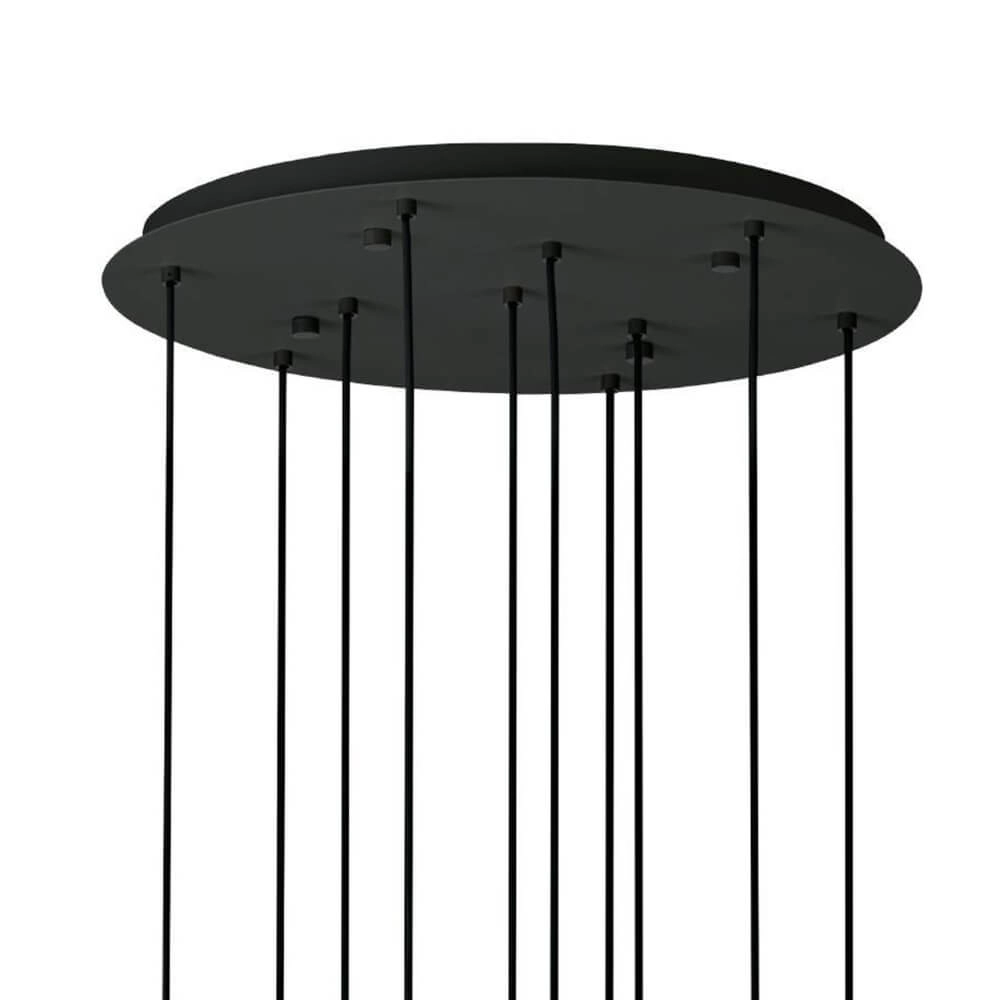 Round hanging lamp Bernabeta black 10-light Stars of Light 9002759397081