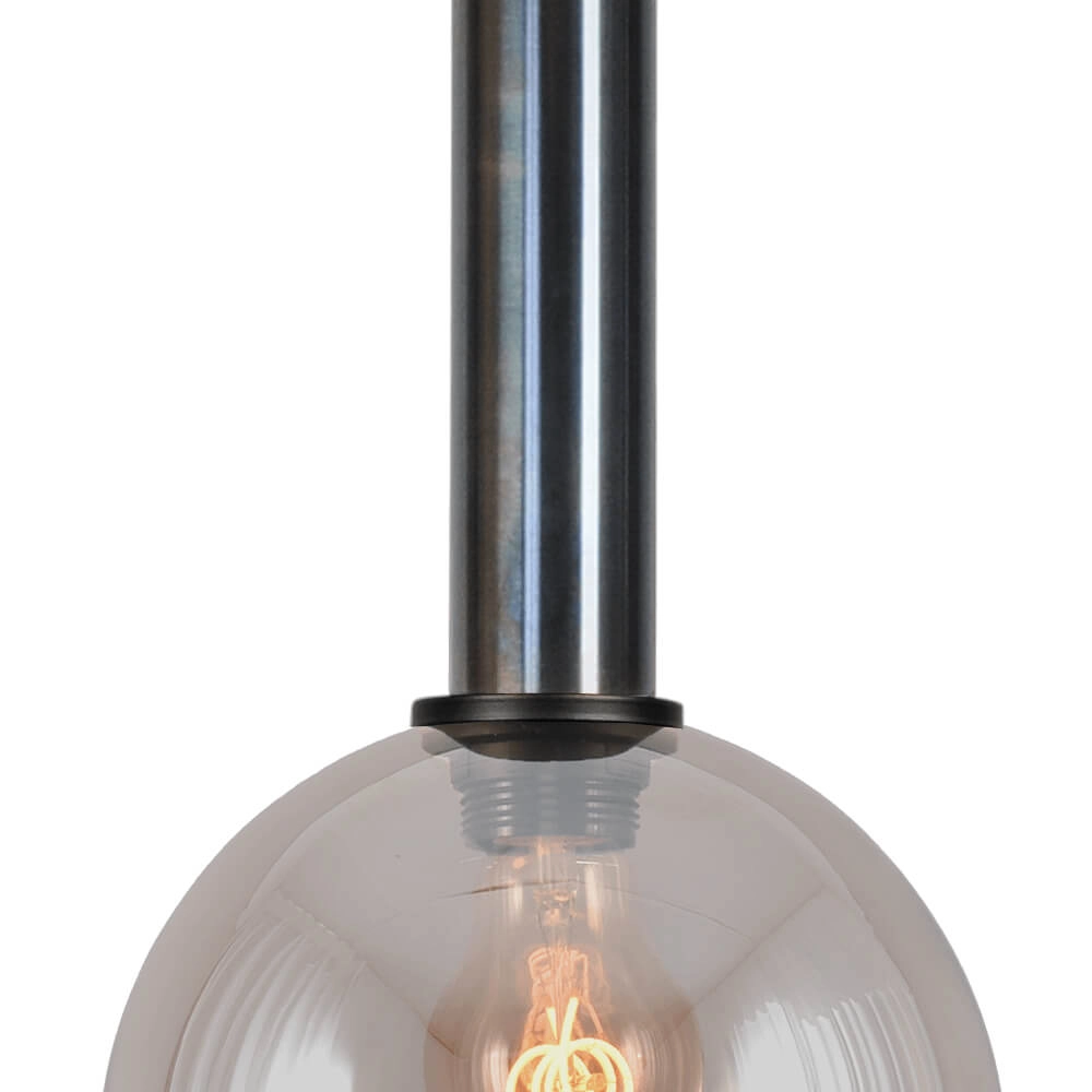 Hanging lamp Ø 20cm Bella 2 Dappled oil with gold glass Masterlight 8718121334165