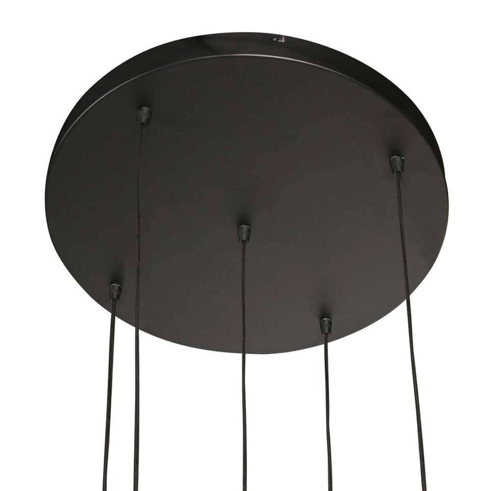 Vide pendant lamp Bollique black 5-lights Steinhauer 8712746177947