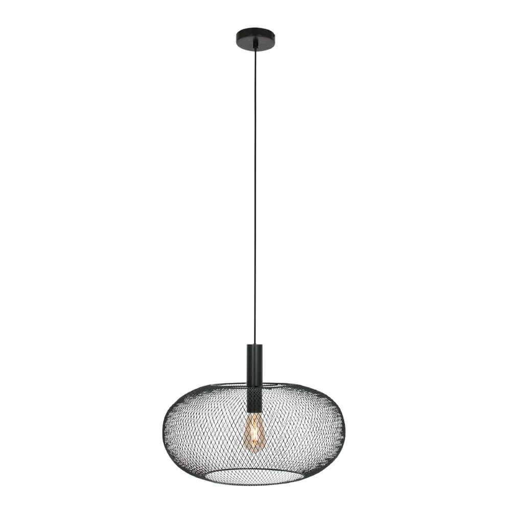 Black pendant lamp Cloud Ø 50cm Steinhauer 8712746148664