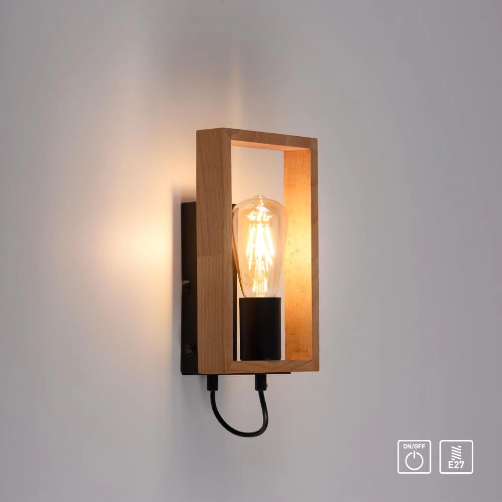 Country wall lamp Franky 1-light Just Light 4043689966454