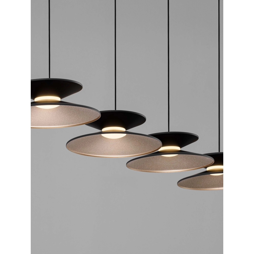 Design pendant lamp Morfi Straight 5-light black Lyora 5212017458490