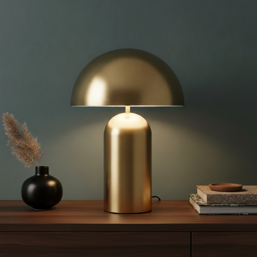Table lamp Best Ø 35cm matt gold