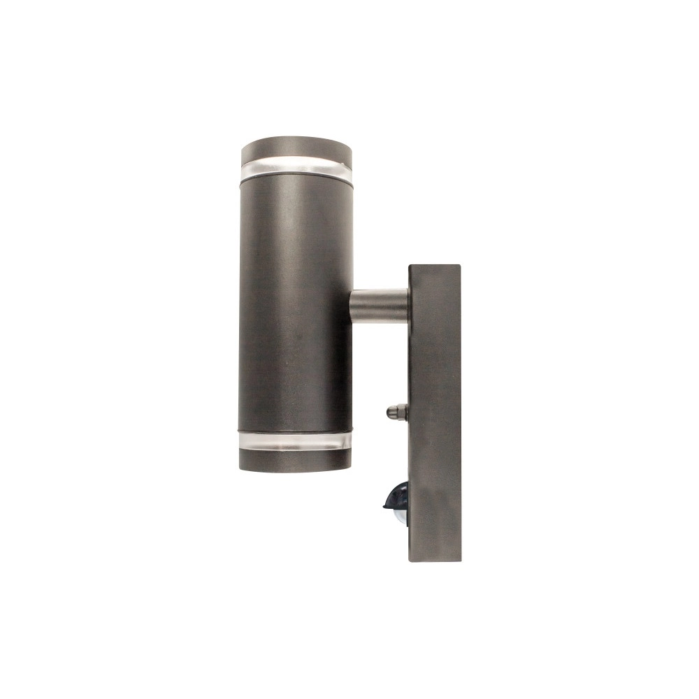 Double wall spotlight with sensor Opden Anthracite - 2x GU10 Lyora 5055788294849