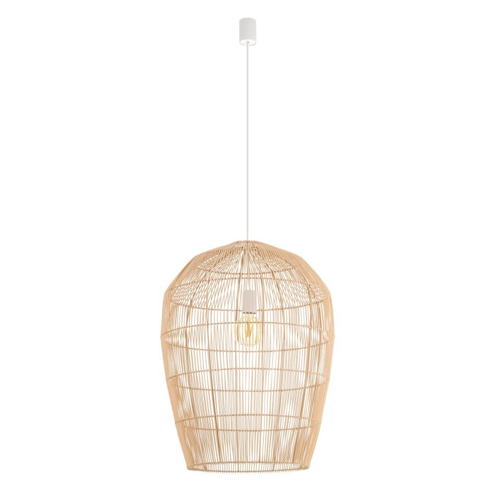 Rattan pendant lamp Haiti L Ø 53.5cm