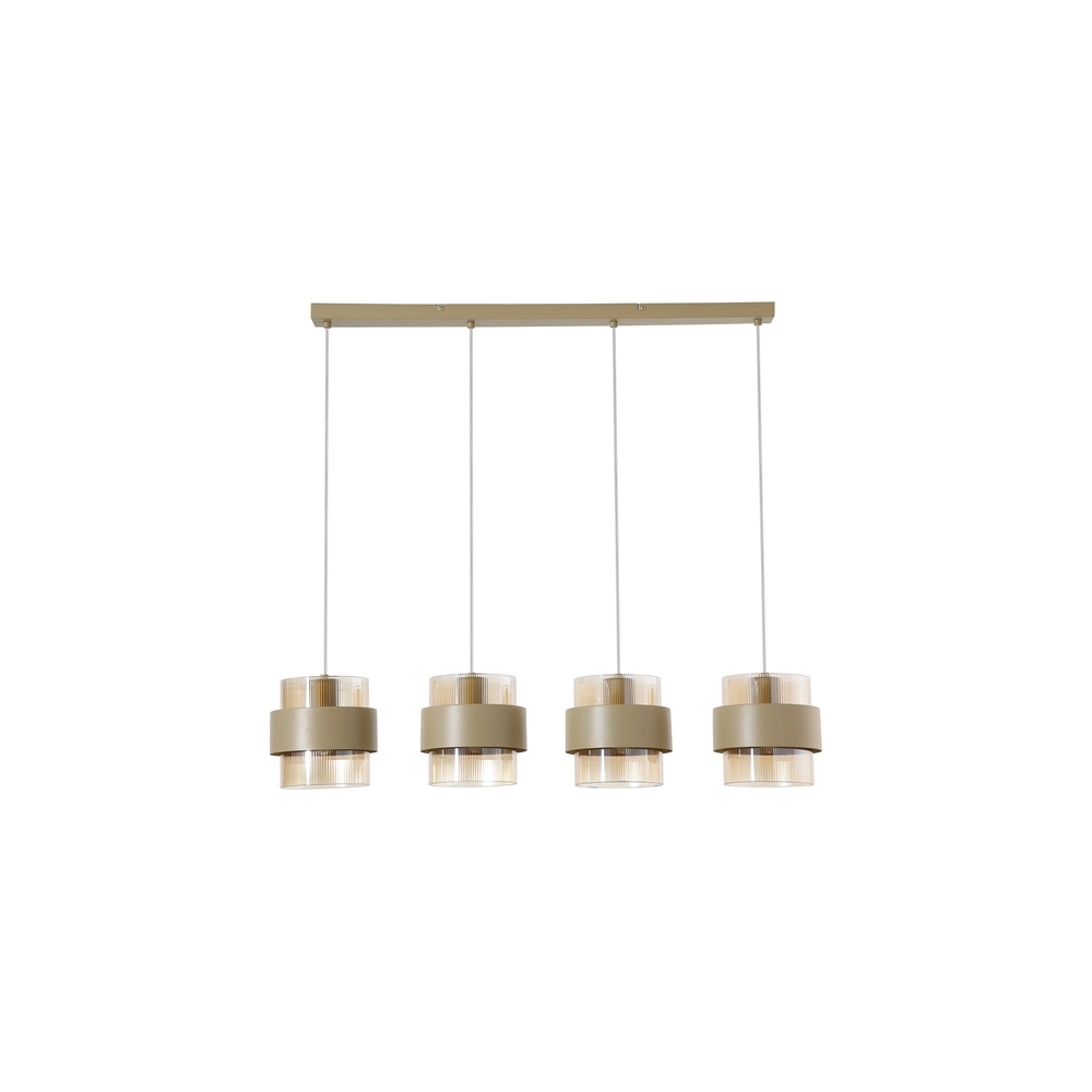 Pendant lamp Royal 4-light sand brown
