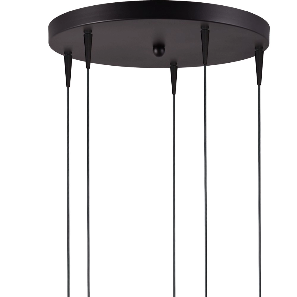 5-light pendant lamp Talana black with nickel Ø 35cm DTW Masterlight 8718121352282