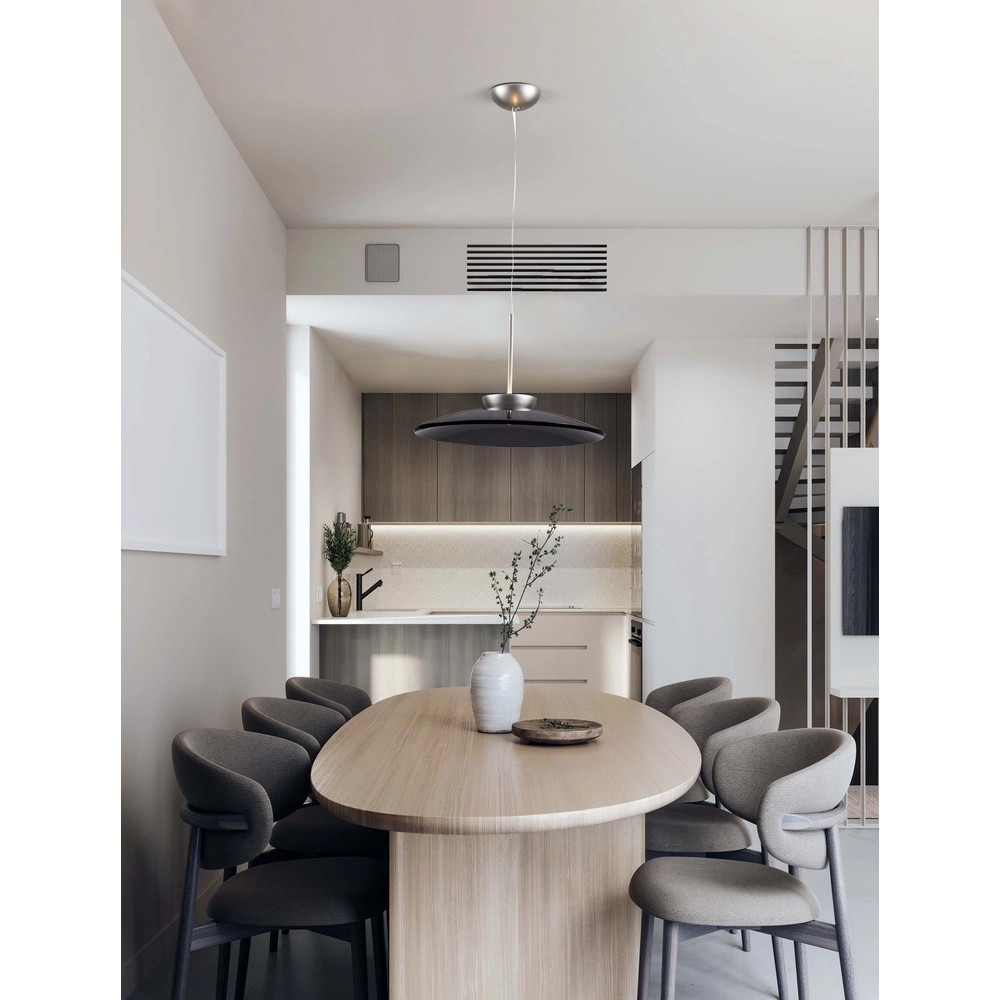 Pendant lamp Esti brown glass Ø 50cm Lyora 5212017461841