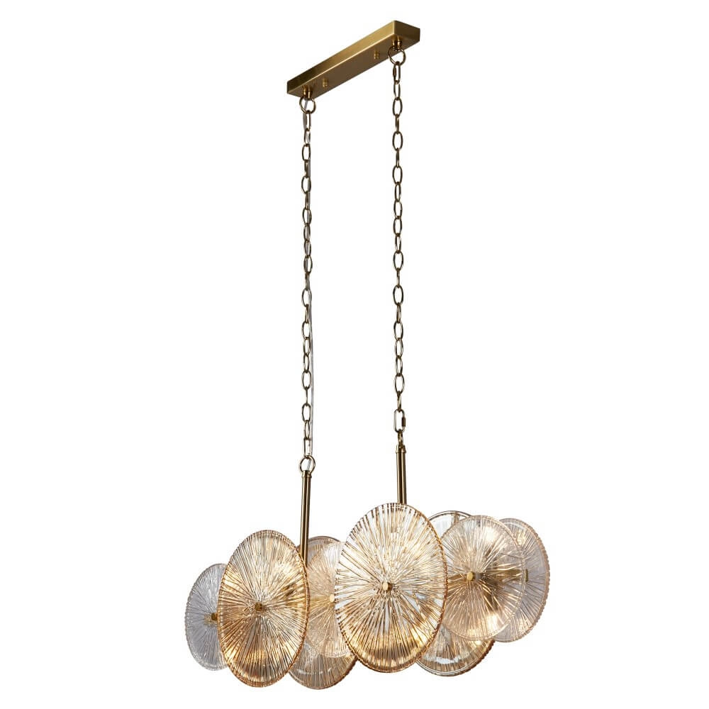 Pendant lamp Wagon Wheel gold Searchlight 5053423247625