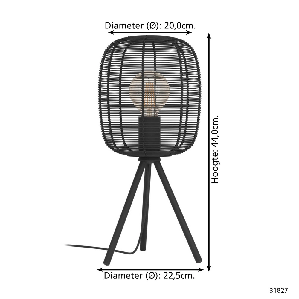 Wire table lamp Rinroe Eglo 9002759318277