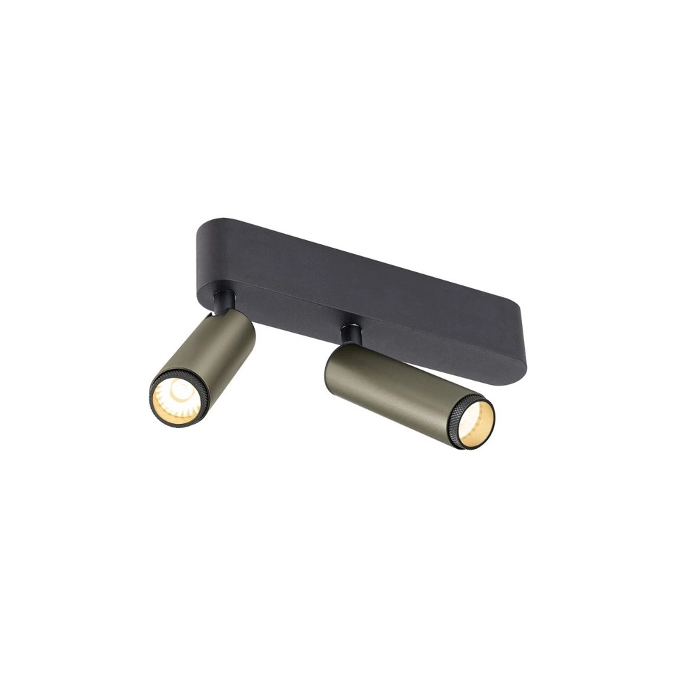 Surface-mounted spot Grip! S 2-light bronze 2700K SLV 4024163304887