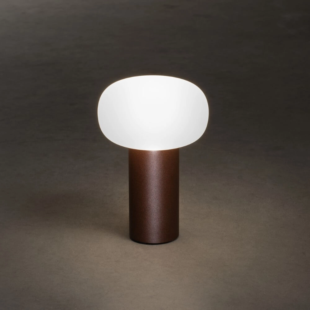 Rechargeable table lamp Antibes rust brown KonstSmide 7318308269726