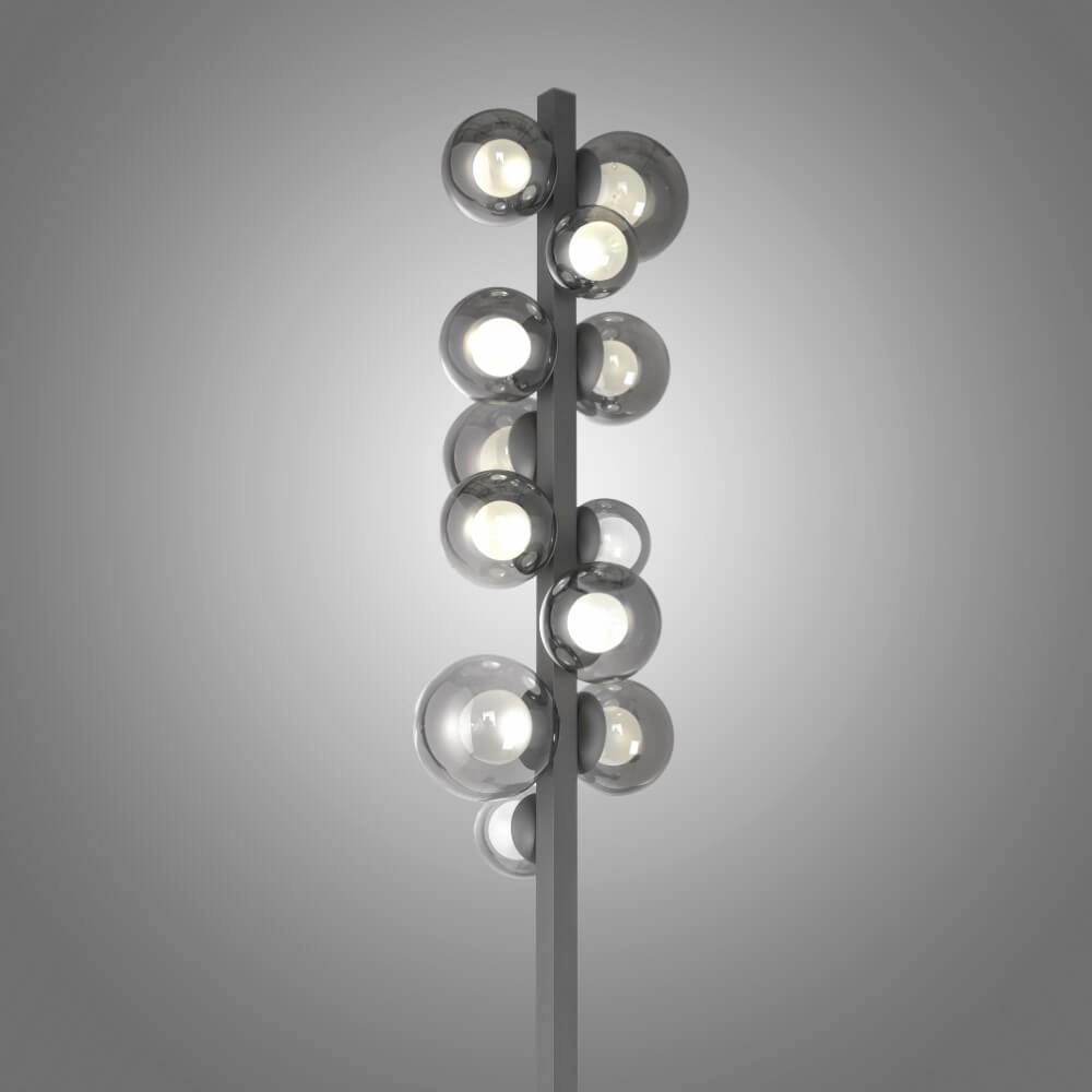 Gray floor lamp Pure Popup design Paul Neuhaus 4012248385647