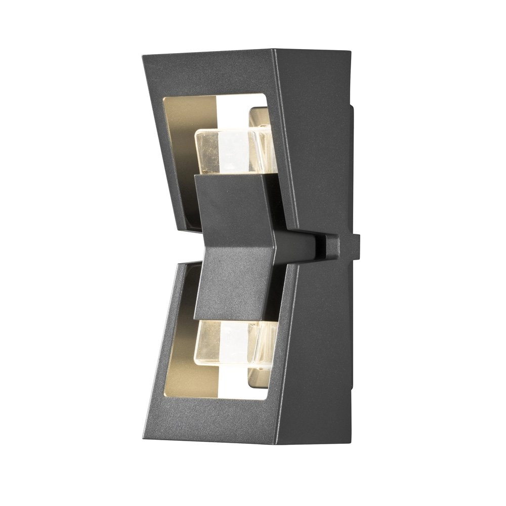 Design wall lamp Potenza 2-light anthracite