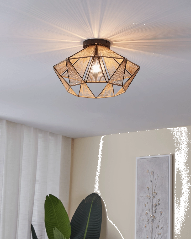 Country ceiling lamp Adwickle Eglo 9002759437756