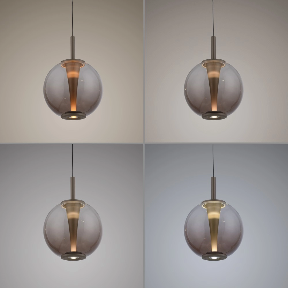 Led pendant light Pure Infinity with amber glass - Ø 18cm Paul Neuhaus 4012248399040