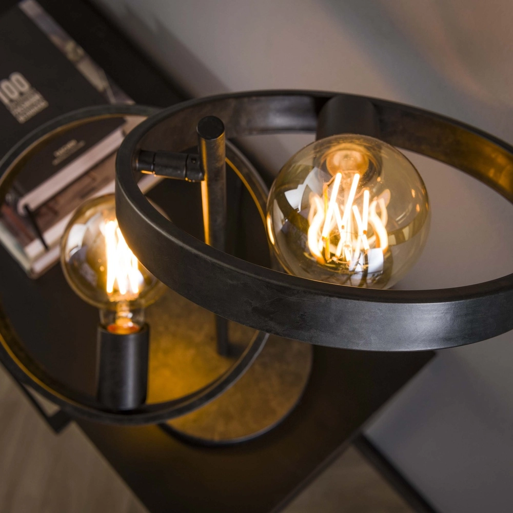 Rings table lamp Hover 53cm high - charcoal Lyora 8716803513297