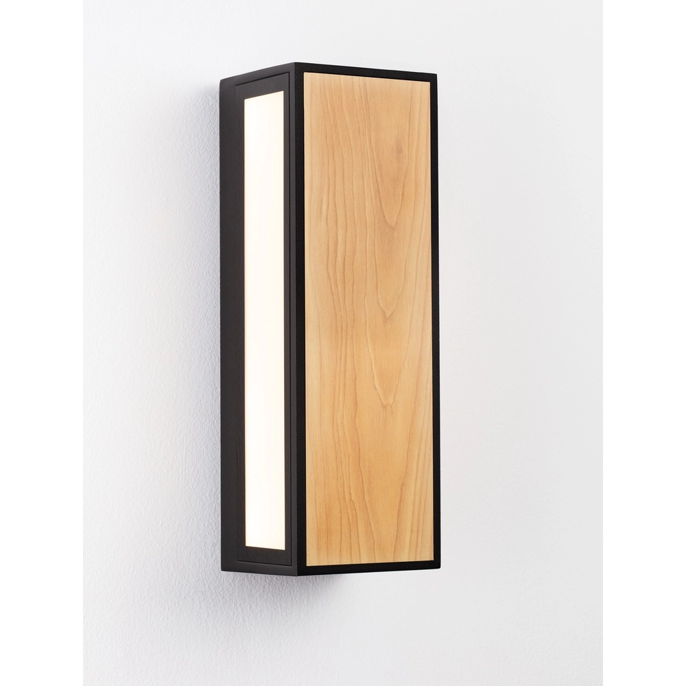 Wall lamp Astral anthracite with wood Lyora 5212017449948