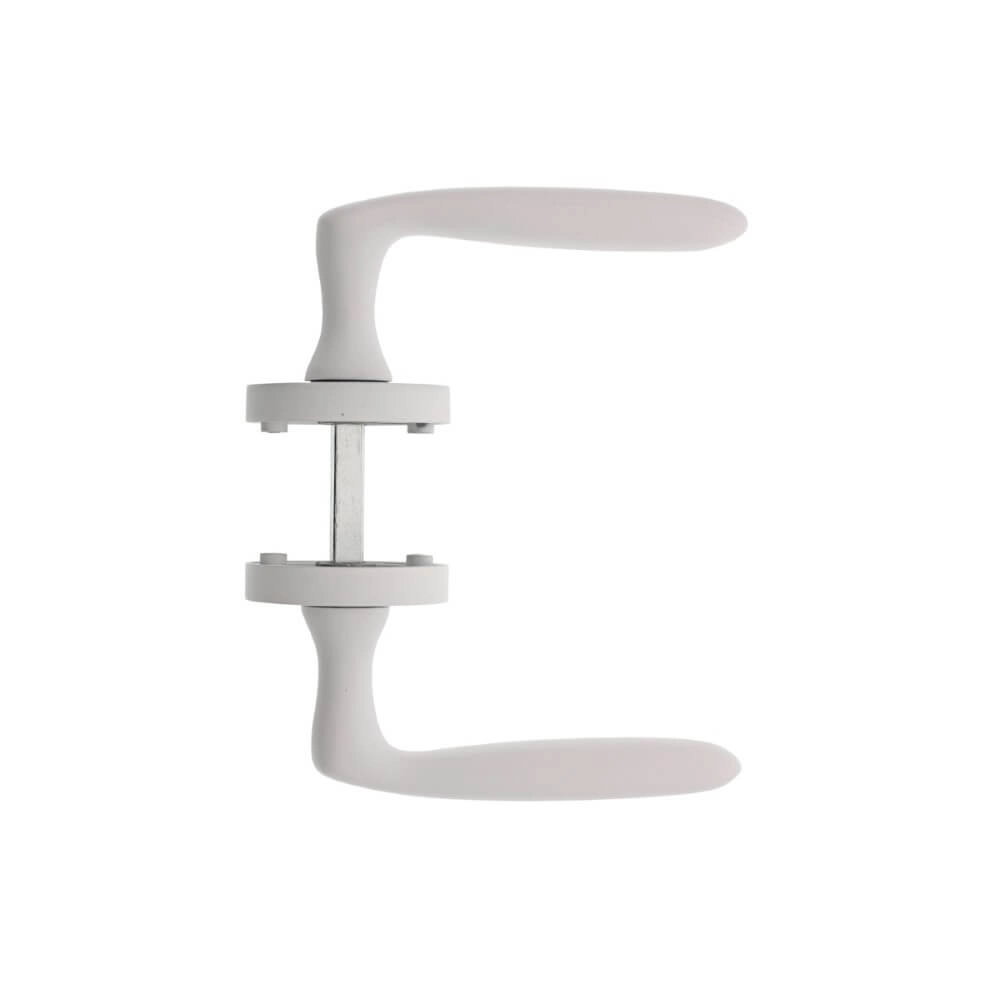Door handle Bjorn Round rosette white Intersteel 8714186493984