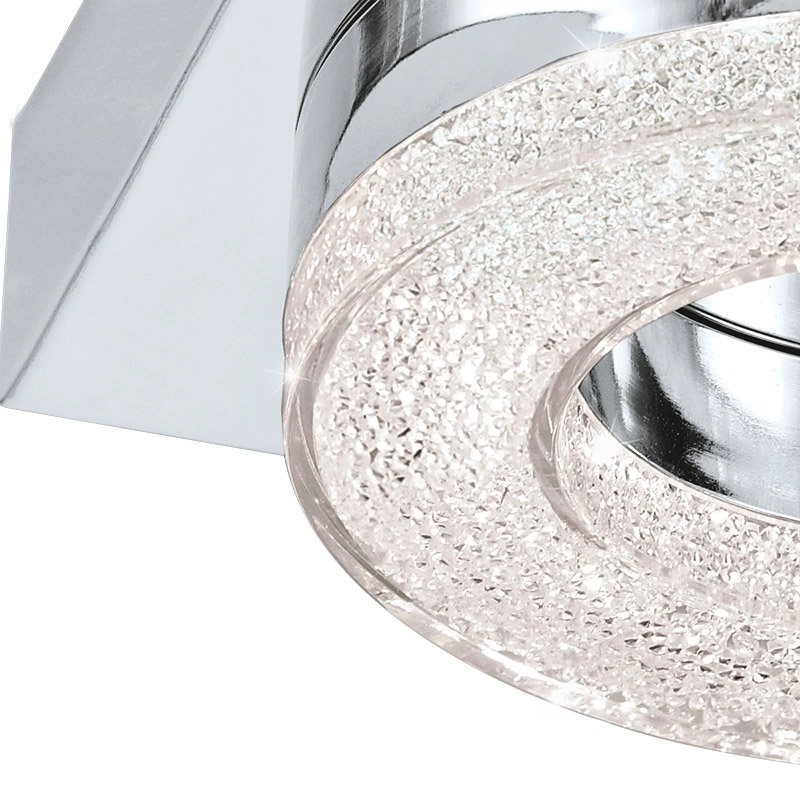 LED flush ceiling light Fradelo 12cm chrome Eglo 9002759956622
