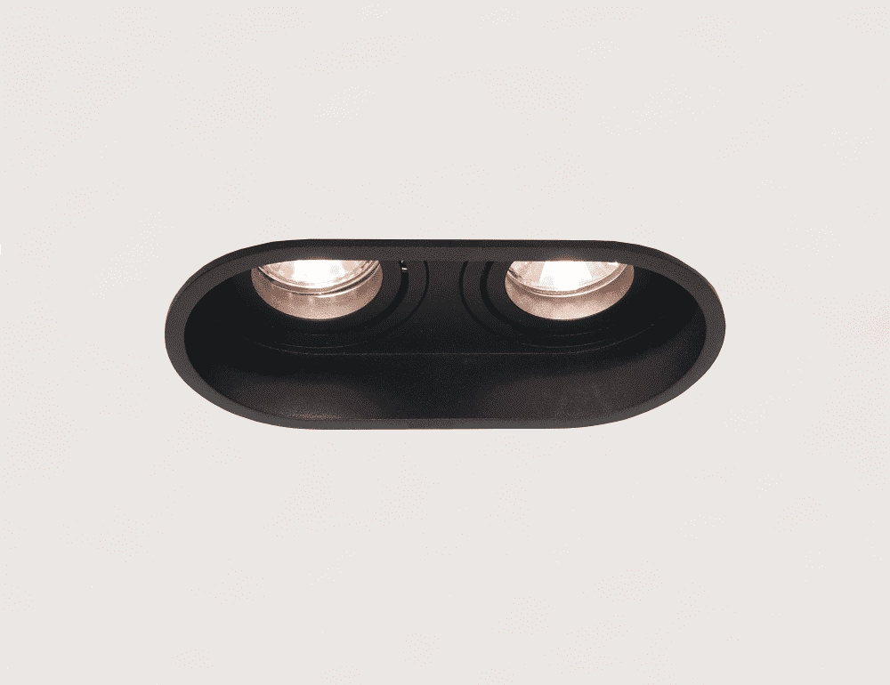 2-light recessed spot Rex black Artdelight 8719831735556