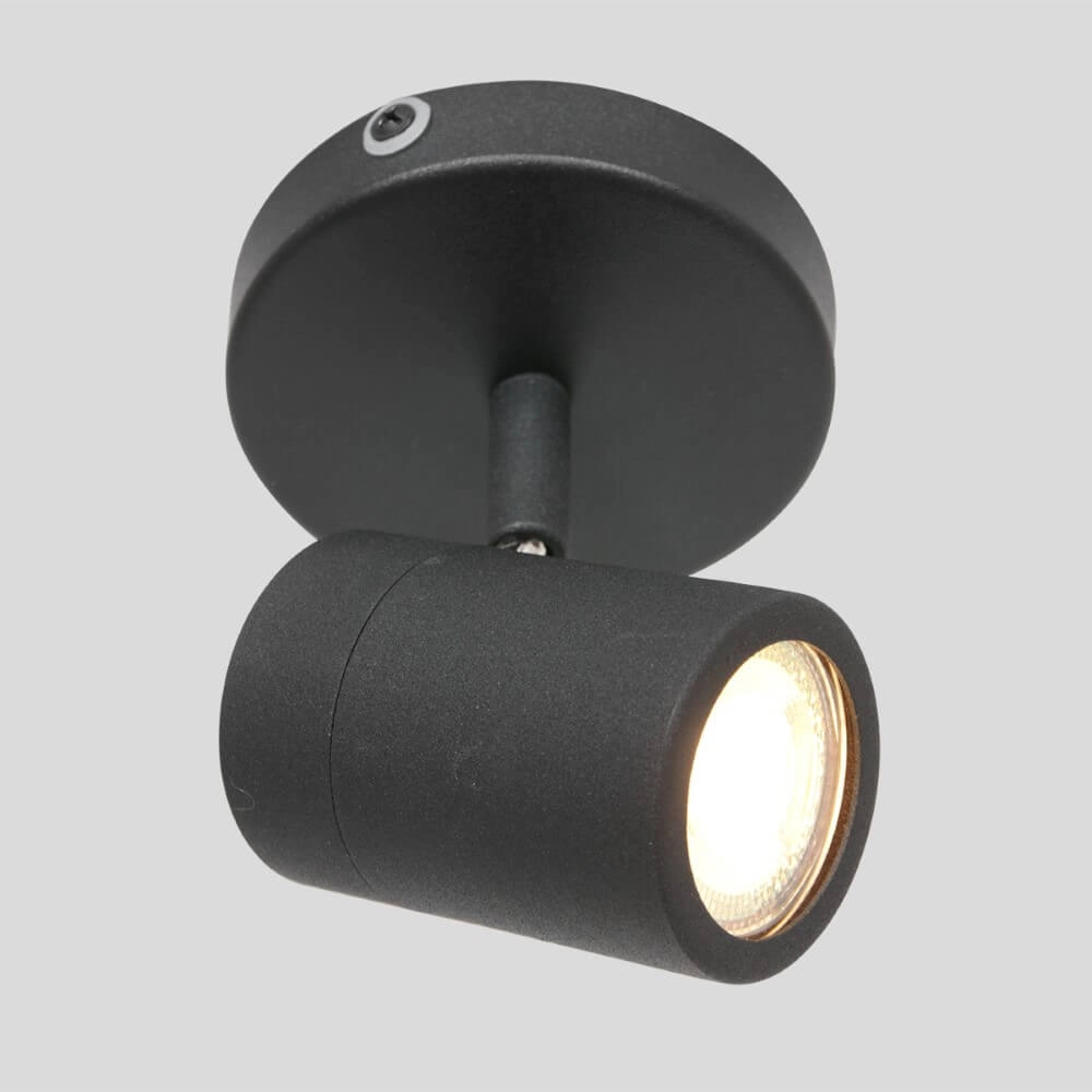 Bathroom spot Upround LED black Steinhauer 8712746133479