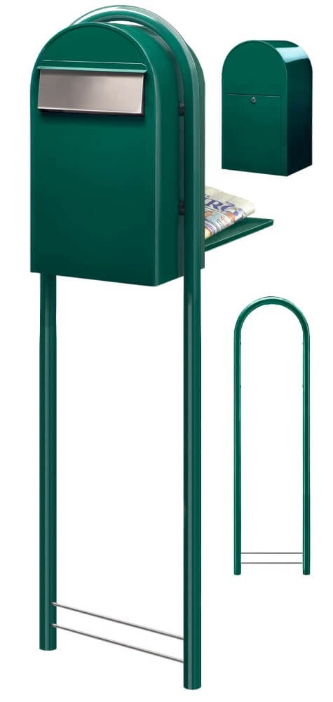 Mailbox Grande B 6005 i Dark green Bobi 6417237034250