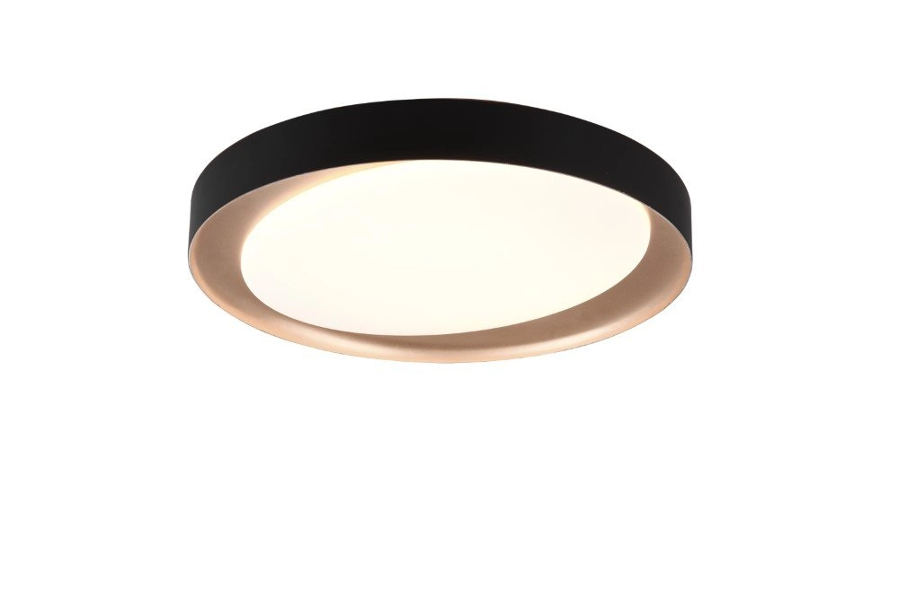 Black ceiling lamp Zeta Ø 48cm Trio 4017807468472