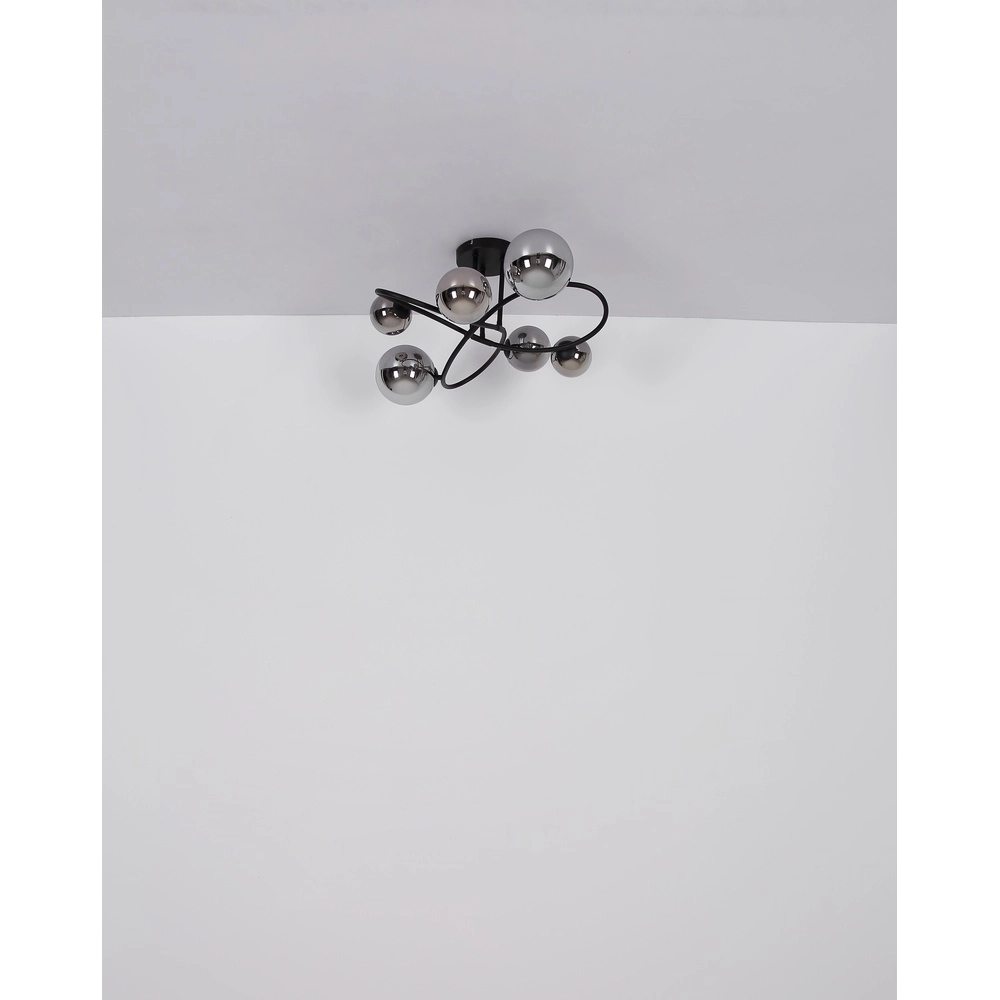 Black ceiling lamp Riha Design Globo 9007371448807