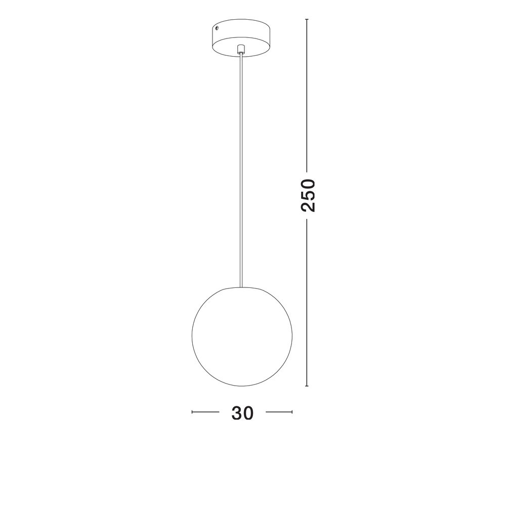 Pendant lamp Moon Ø 30cm Lyora 5212017454553