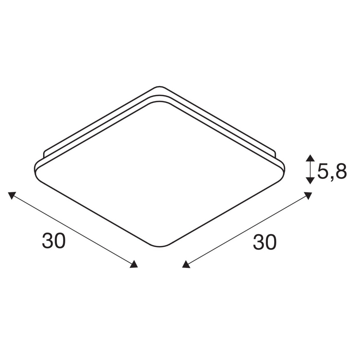 LED ceiling lamp Sima SLV 4024163252133