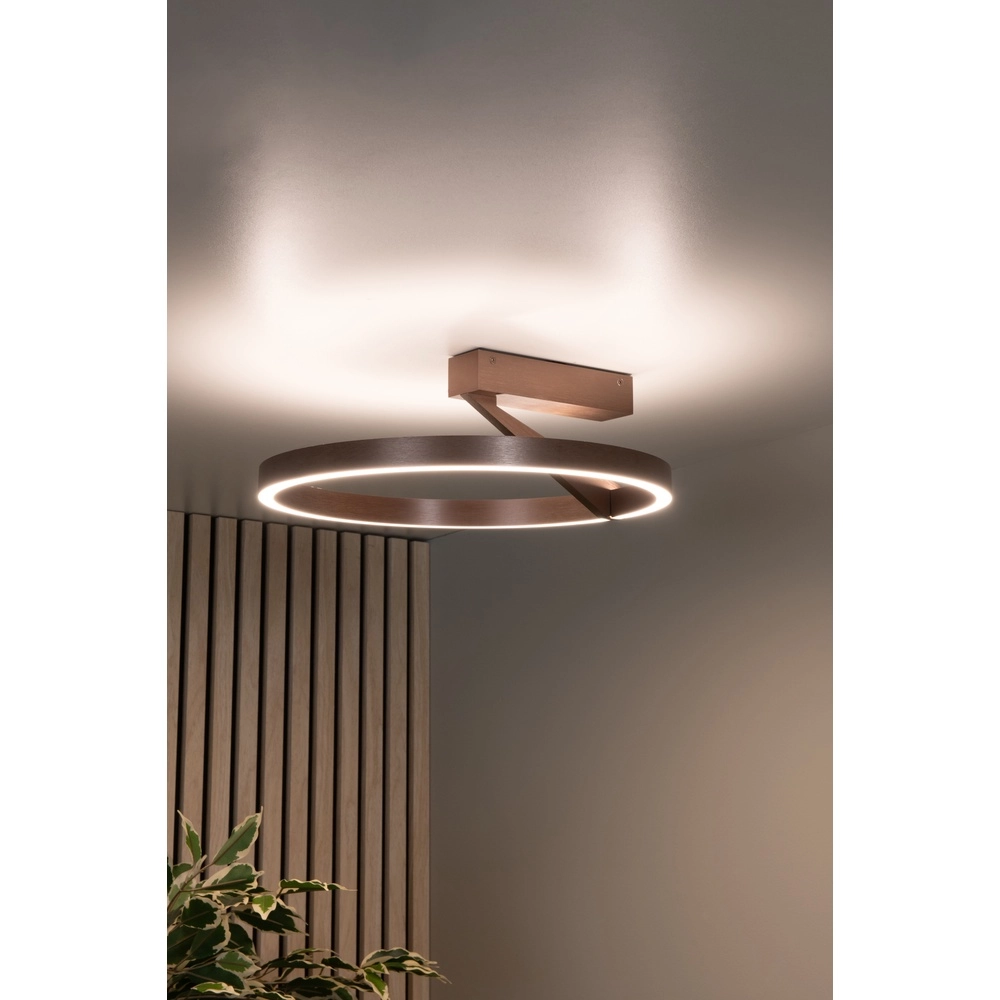 Design ceiling lamp Applause Ø 40cm - coffee brown - with remote control Premium by Lucide 5411212221797