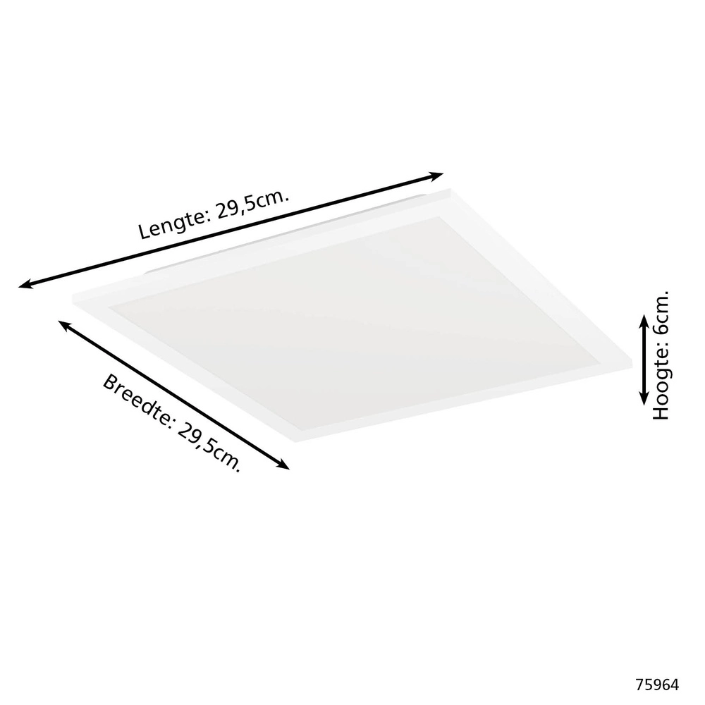 Sleek ceiling lamp Bottazzo Square adjustable Eglo 9002759759643