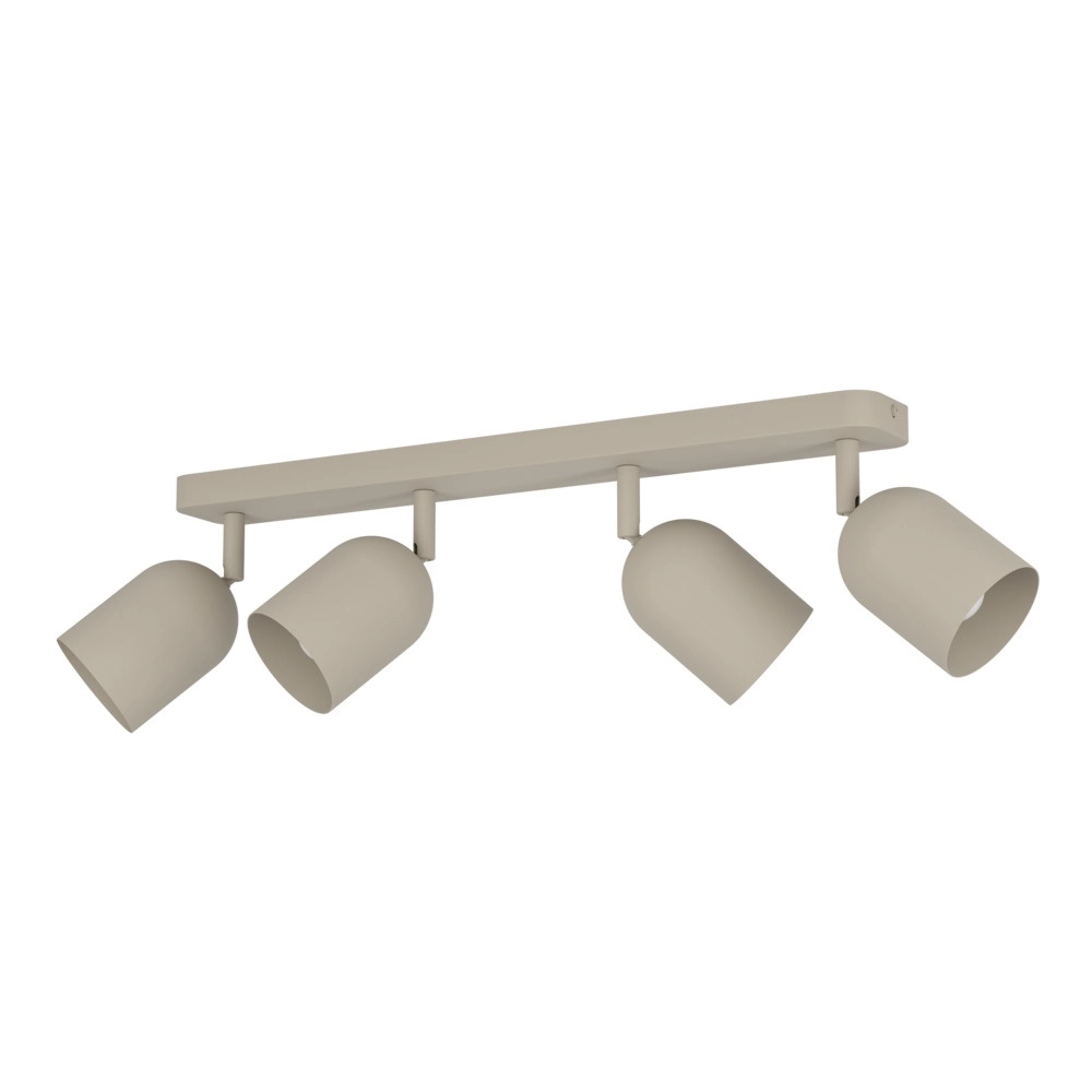 Design ceiling spotlight Tilston 4-light sand brown