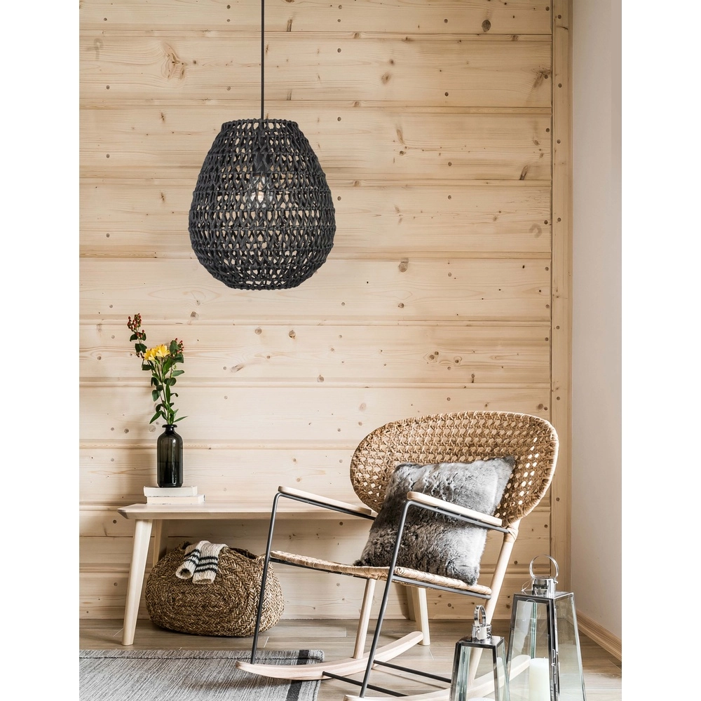 Bohemian pendant lamp Griffin black