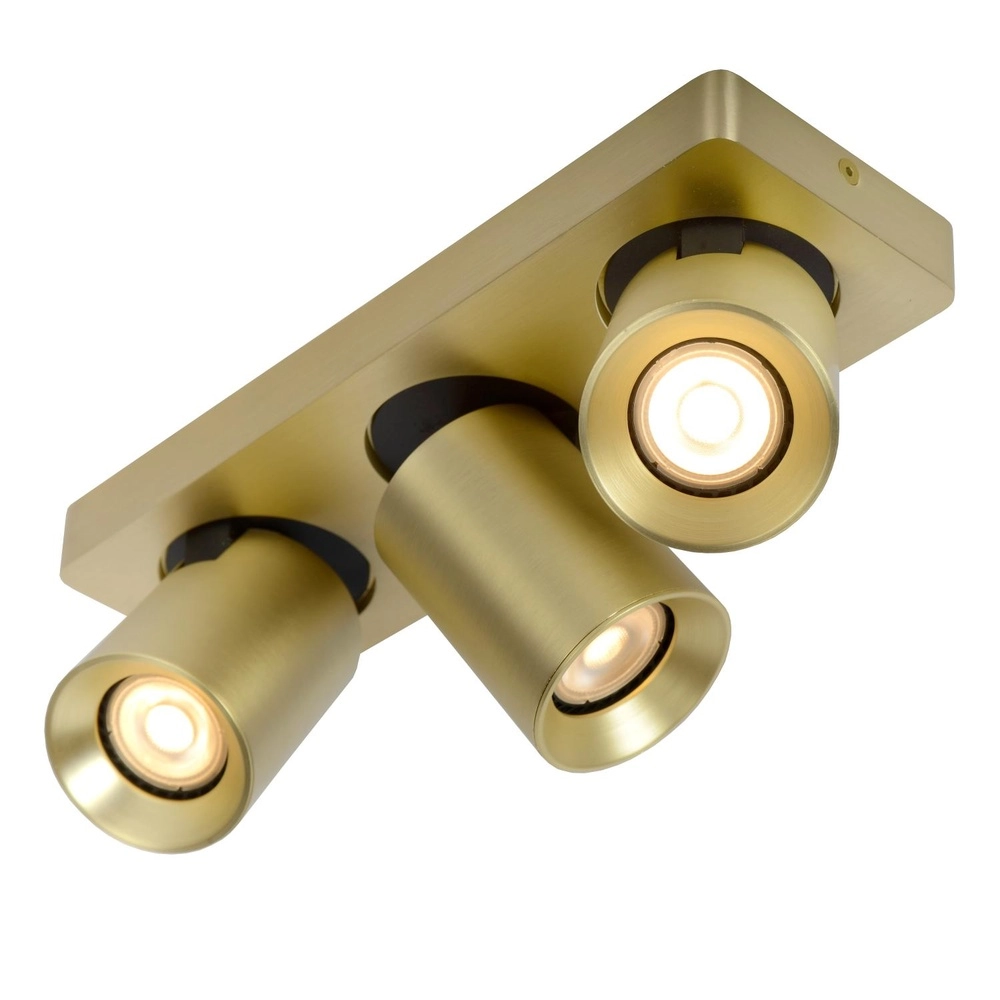 Ceiling spotlight Nigel 3-light gold Lucide 5411212092991