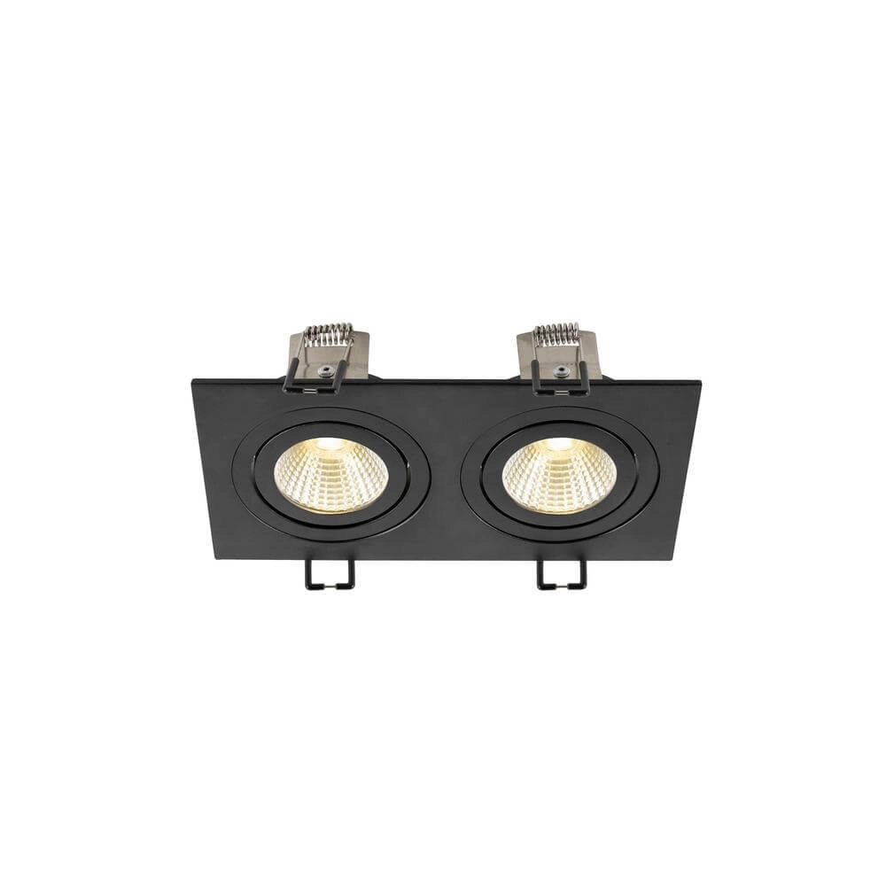 Black recessed spotlight New Tria 155 2x Led 3000K SLV 4024163297059